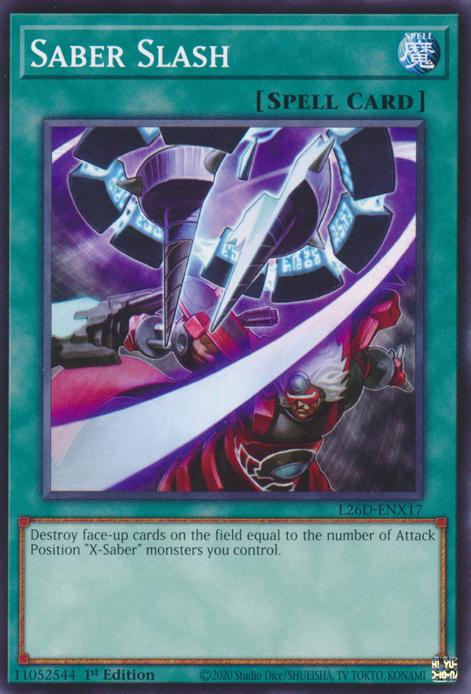 Saber Slash - L26D-ENX17 - Common - 1st Edition
