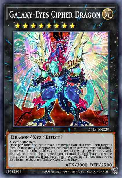 Galaxy-Eyes Cipher Dragon - DPDG-EN040 - Super Rare - 1st Edition
