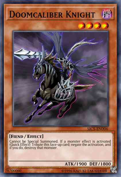 Doomcaliber Knight - SJCS-EN006 - Ultra Rare - Limited