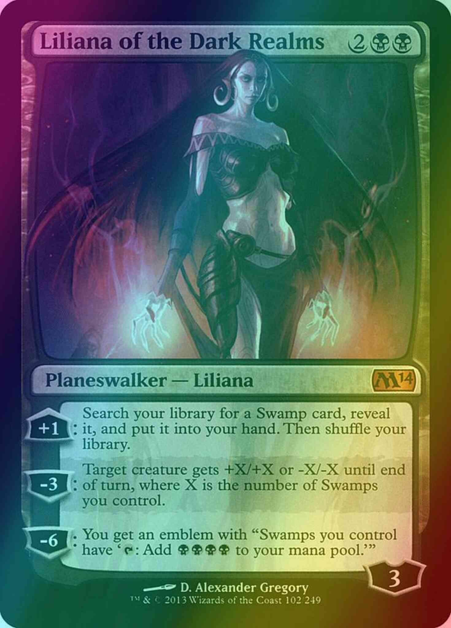 Liliana of the Dark Realms [102] [Magic 2014] [Foil] – Face to Face Games