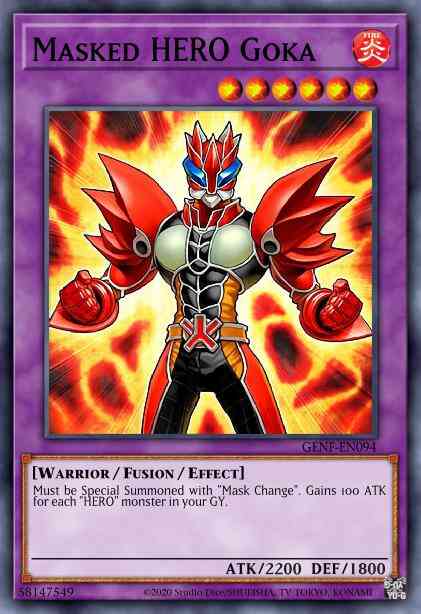 Masked HERO Goka - GENF-EN094 - Rare - 1st Edition