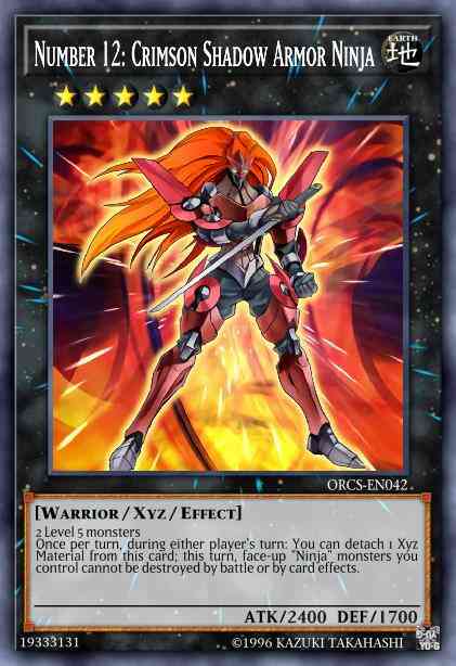 Number 12: Crimson Shadow Armor Ninja - ORCS-EN042 - Ultra Rare - Unlimited