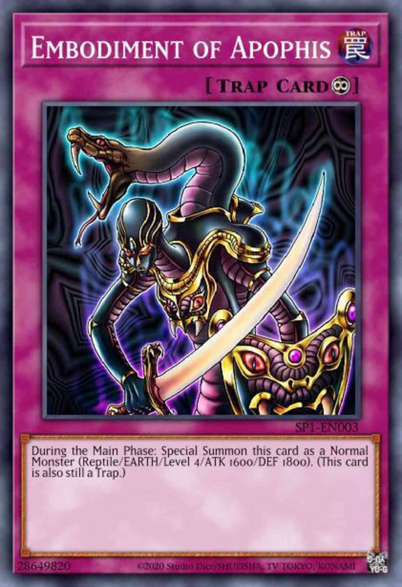 Embodiment of Apophis - DPBC-EN030 - Rare - 1st Edition