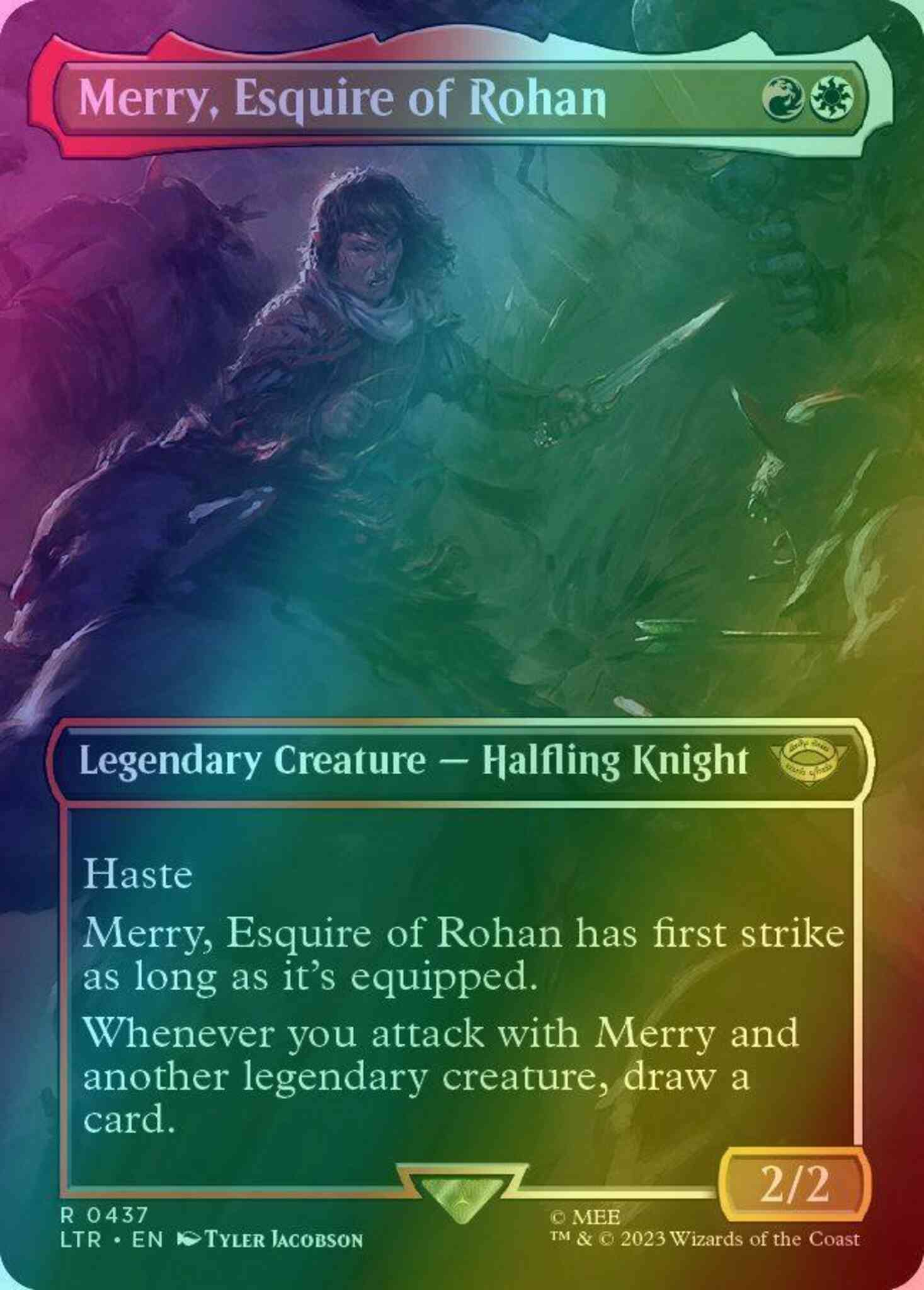Merry, Esquire of Rohan [437] [Borderless] [The Lord of the Rings: Tales of  Middle-earth] [Foil] – Face to Face Games