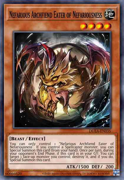 Nefarious Archfiend Eater of Nefariousness - DUEA-EN035 - Common - 1st Edition
