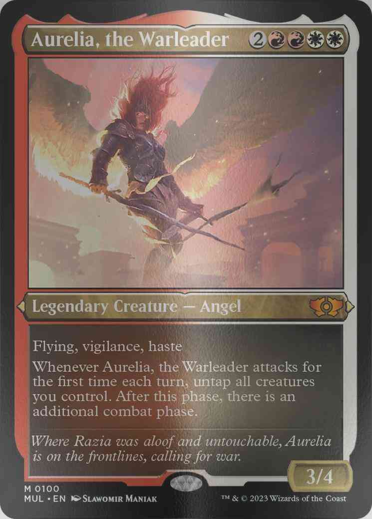 Aurelia, the Warleader [100] [Multiverse Legends] [Etched Foil] – Face to  Face Games