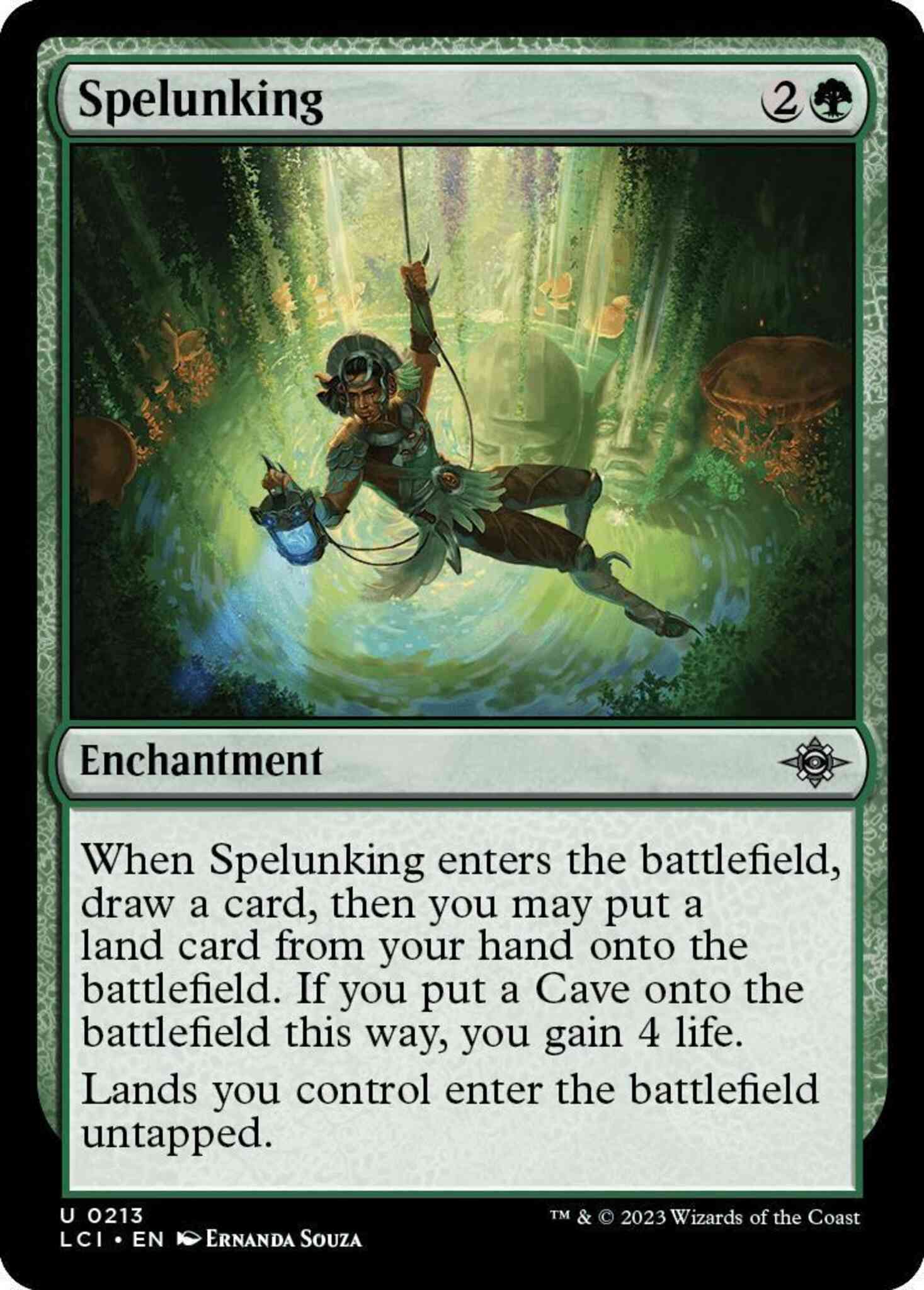Spelunking [213] [The Lost Caverns of Ixalan] [Non-Foil] – Face to