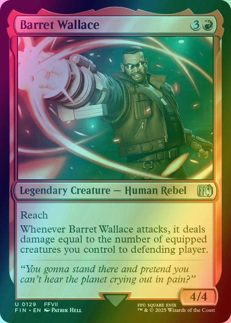 Barret Wallace [129] [FINAL FANTASY] [Foil]  Face to Face Games