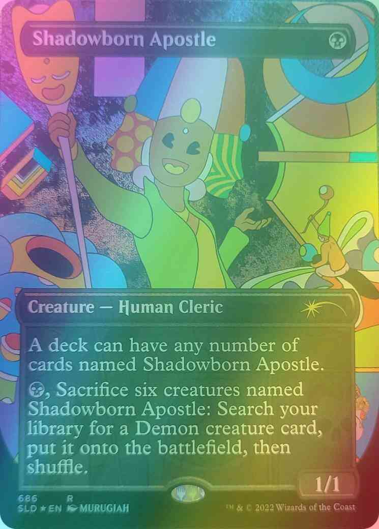 Shadowborn Apostle [0686] [Borderless] [MURUGIAH] [Secret Lair Drop] [Foil]  – Face to Face Games