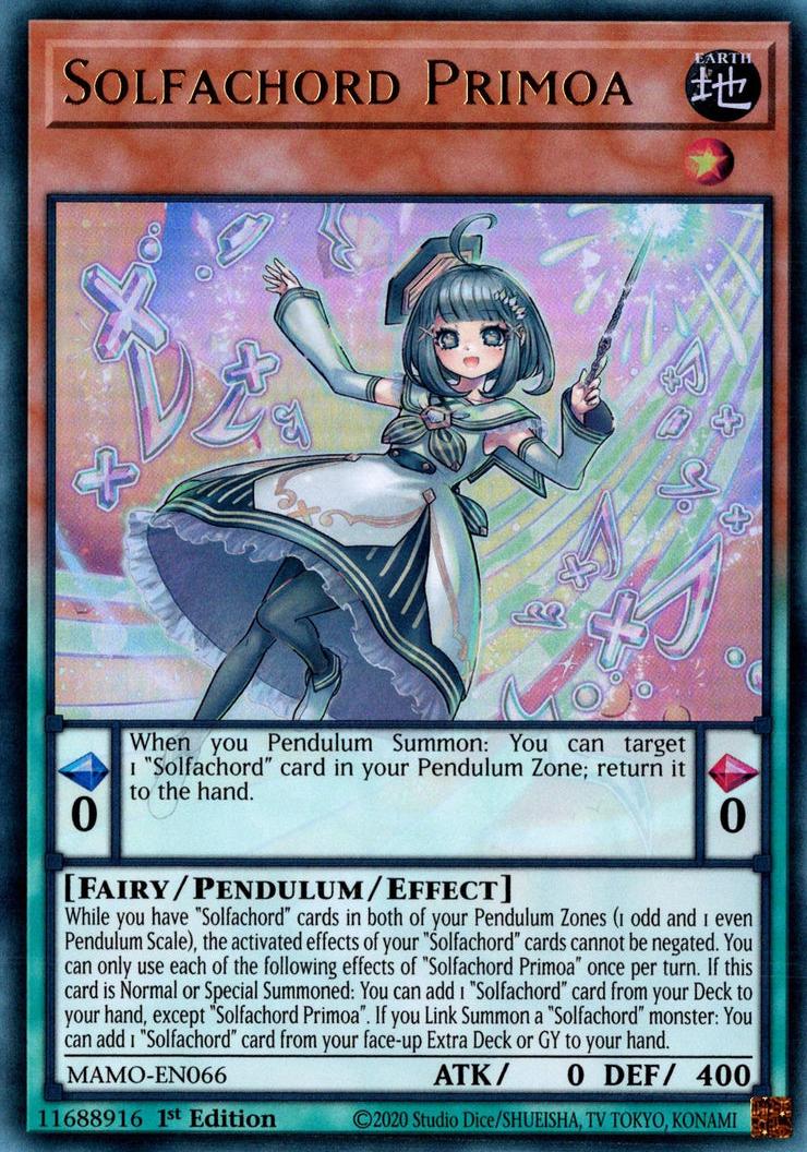 Solfachord Primoa - MAMO-EN066 - Ultra Rare - 1st Edition