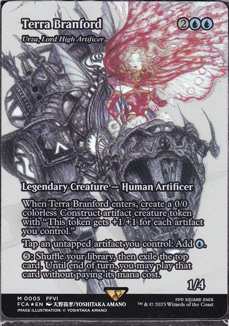 Terra Branford - Urza, Lord High Artificer - Borderless - Foil - Scan 12633  – Face to Face Games