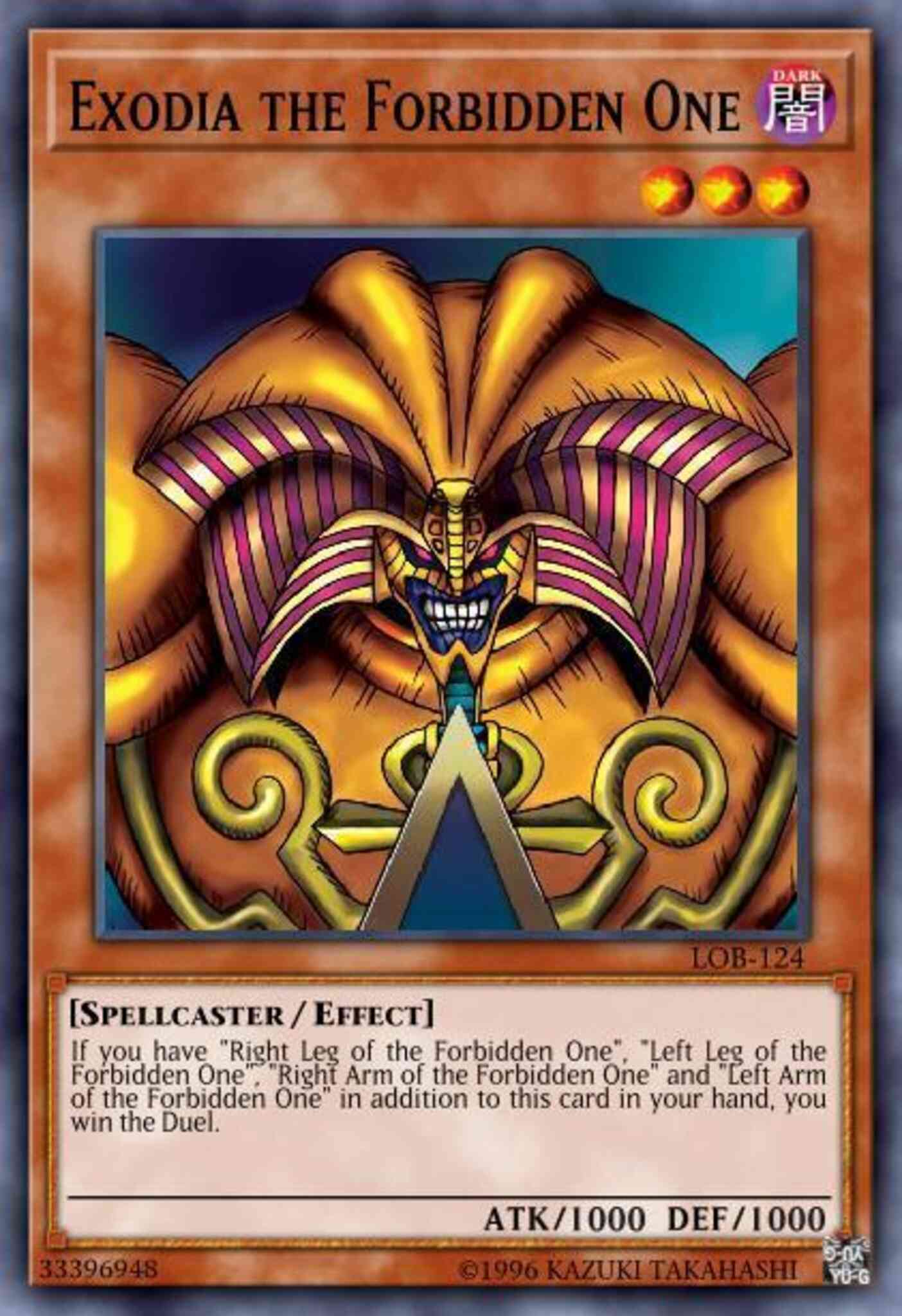 Exodia the Forbidden One - UBP1-EN005 - Secret Rare - Limited