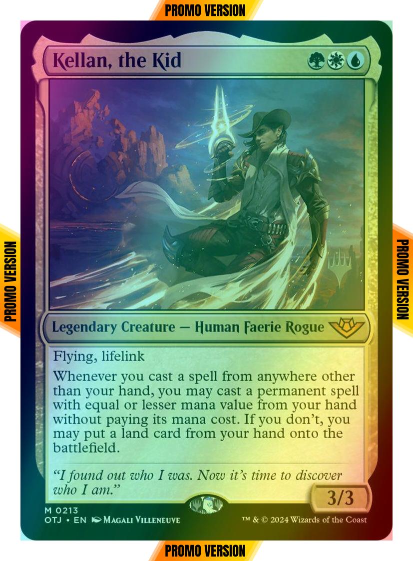 kellan mtg card Kellan, the Kid [213p] [Promo Pack] [Outlaws of Thunder Junction: Promos]  [Foil] – Face to Face Games