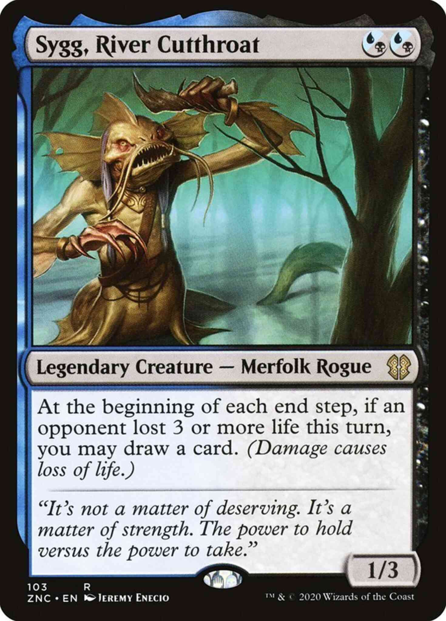Sygg, River Cutthroat [103] [Zendikar Rising Commander] [Non-Foil