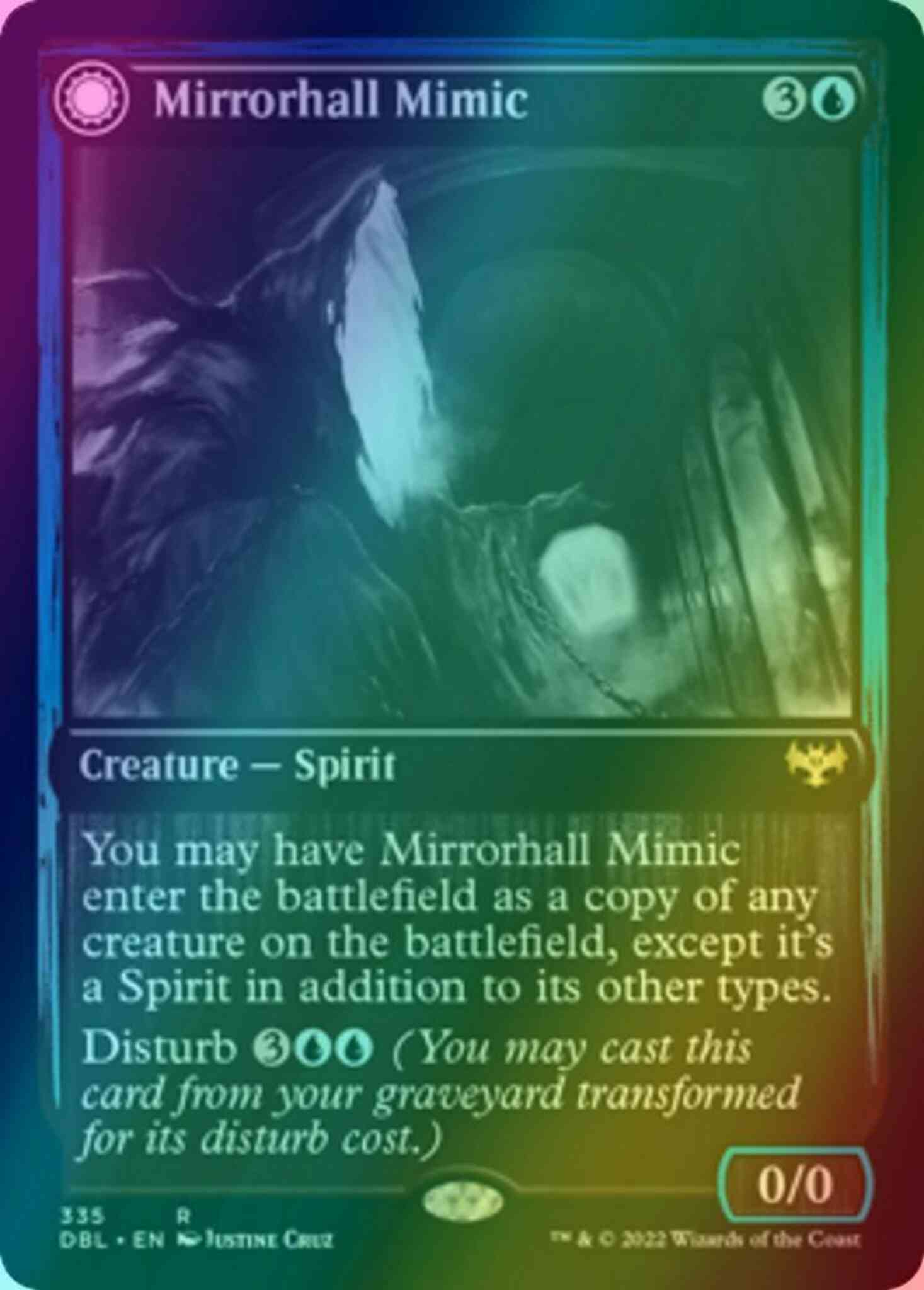 mtg mimic cards Mirrorhall Mimic // Ghastly Mimicry [335] [Innistrad: Double Feature]  [Foil] – Face to Face Games