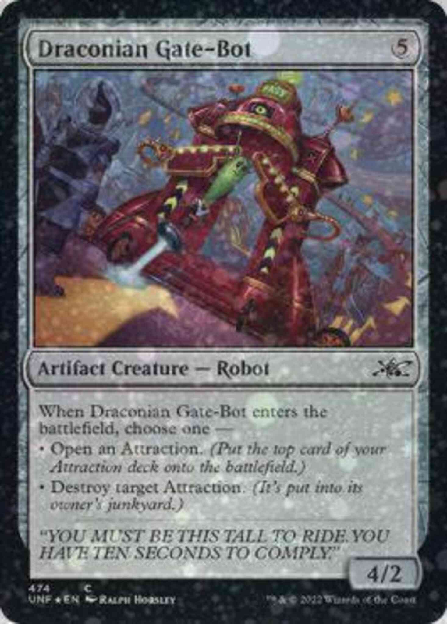 Draconian Gate-Bot [474] [Unfinity] [Galaxy Foil] – Face to Face Games