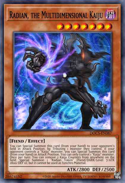 Radian, the Multidimensional Kaiju - SDSA-EN012 - Common - 1st Edition