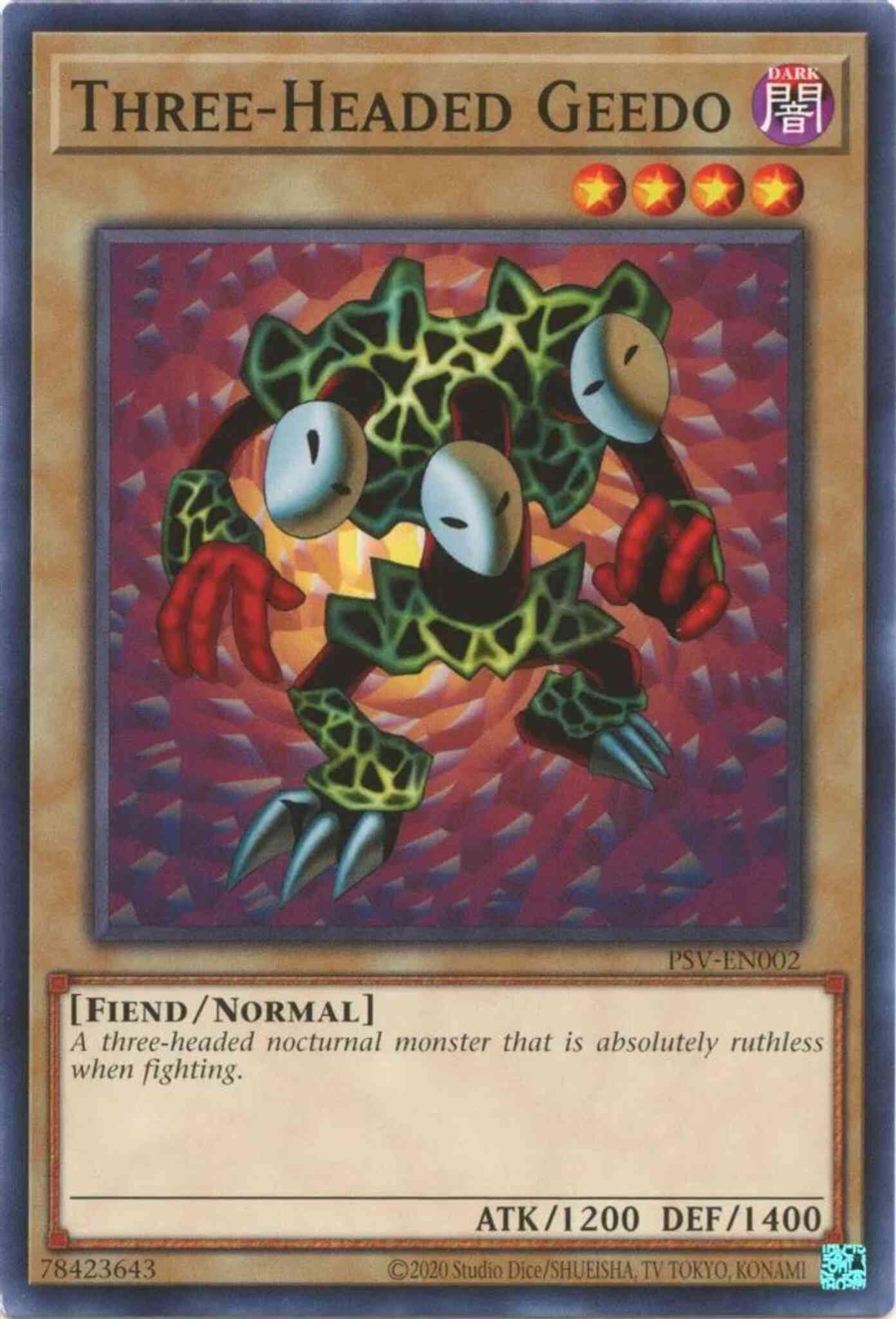 Three-Headed Geedo - 25th Anniversary - PSV-EN002 - Common - Unlimited