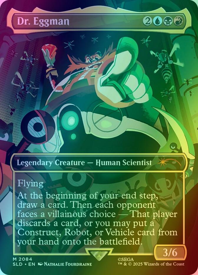mtg dr eggman commander deck 2025 Magic The Gathering Secret Lair Drop #2084 Dr. Sonic The H or you may put a Construct mtg idw cards The best