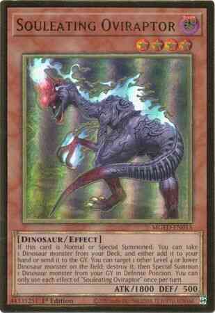 Souleating Oviraptor - MGED-EN015 - Premium Gold Rare - 1st Edition