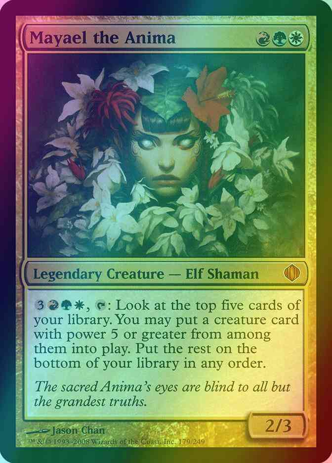 mtg mayael the anima commander deck Altered Art Put the rest on the bottom of your library in any order. Mayael the Anima - Oversized