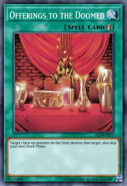 Offerings to the Doomed - DT02-EN039 - Duel Terminal Normal Parallel Rare - Duel Terminal