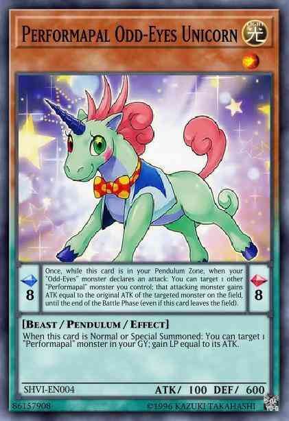 Performapal Odd-Eyes Unicorn - SHVI-EN004 - Rare