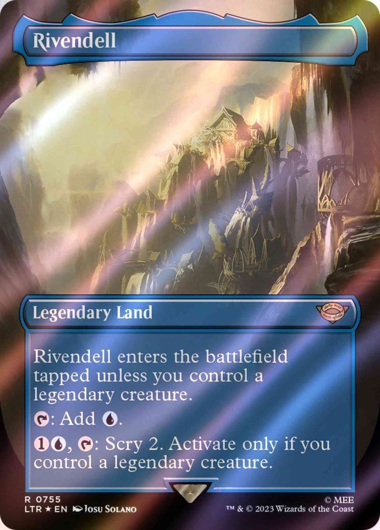 Rivendell [755] [Borderless] [The Lord of the Rings: Tales of Middle-earth]  [Surge Foil] – Face to Face Games