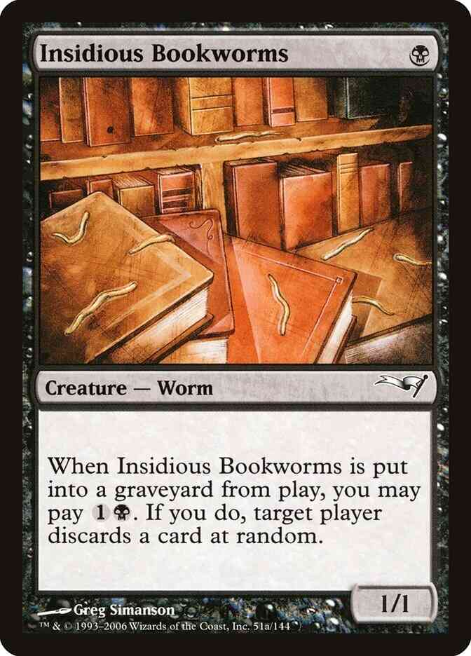 Insidious Bookworms [51a] [Coldsnap Theme Decks] [Non-Foil] – Face to Face  Games
