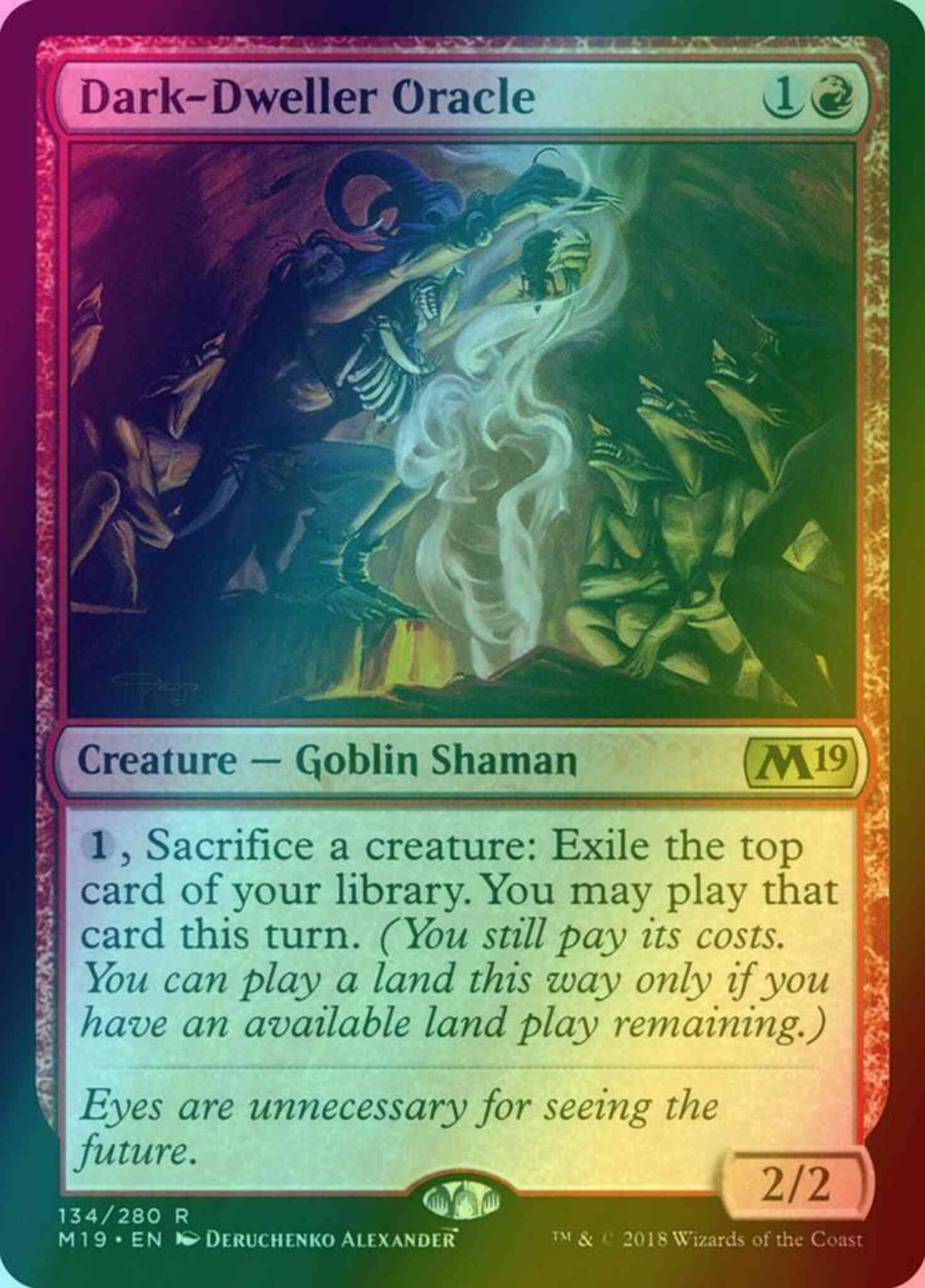 Dark-Dweller Oracle [134] [Core Set 2019] [Foil] – Face to Face Games
