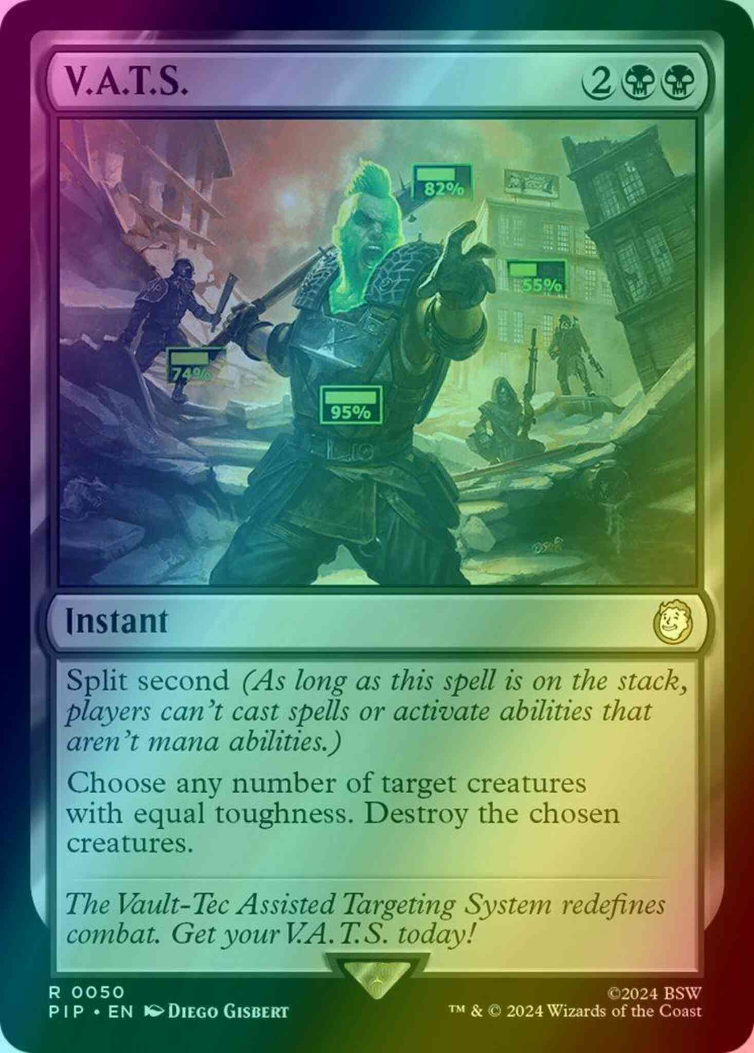 vats mtg card V.A.T.S. [50] [Fallout] [Foil] – Face to Face Games