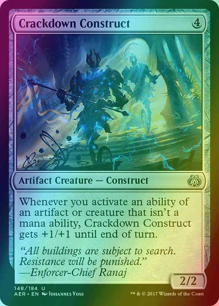 Crackdown Construct [148] [Aether Revolt] [Foil] – Face to Face Games