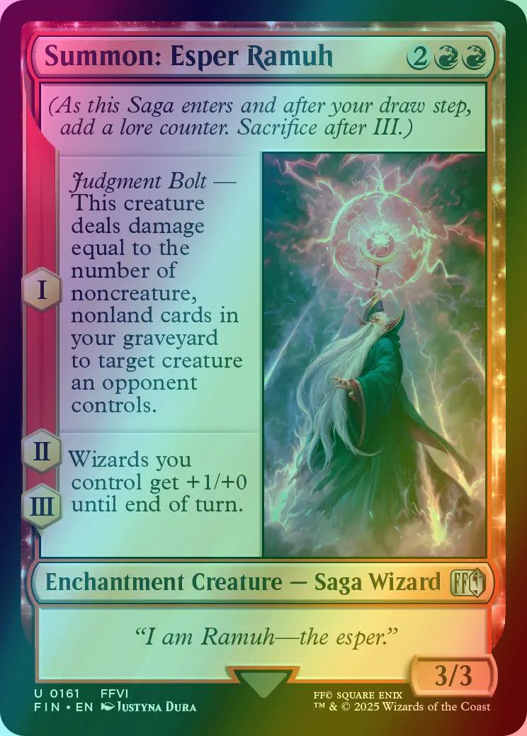Summon: Esper Ramuh [161] [FINAL FANTASY] [Foil] – Face to Face Games