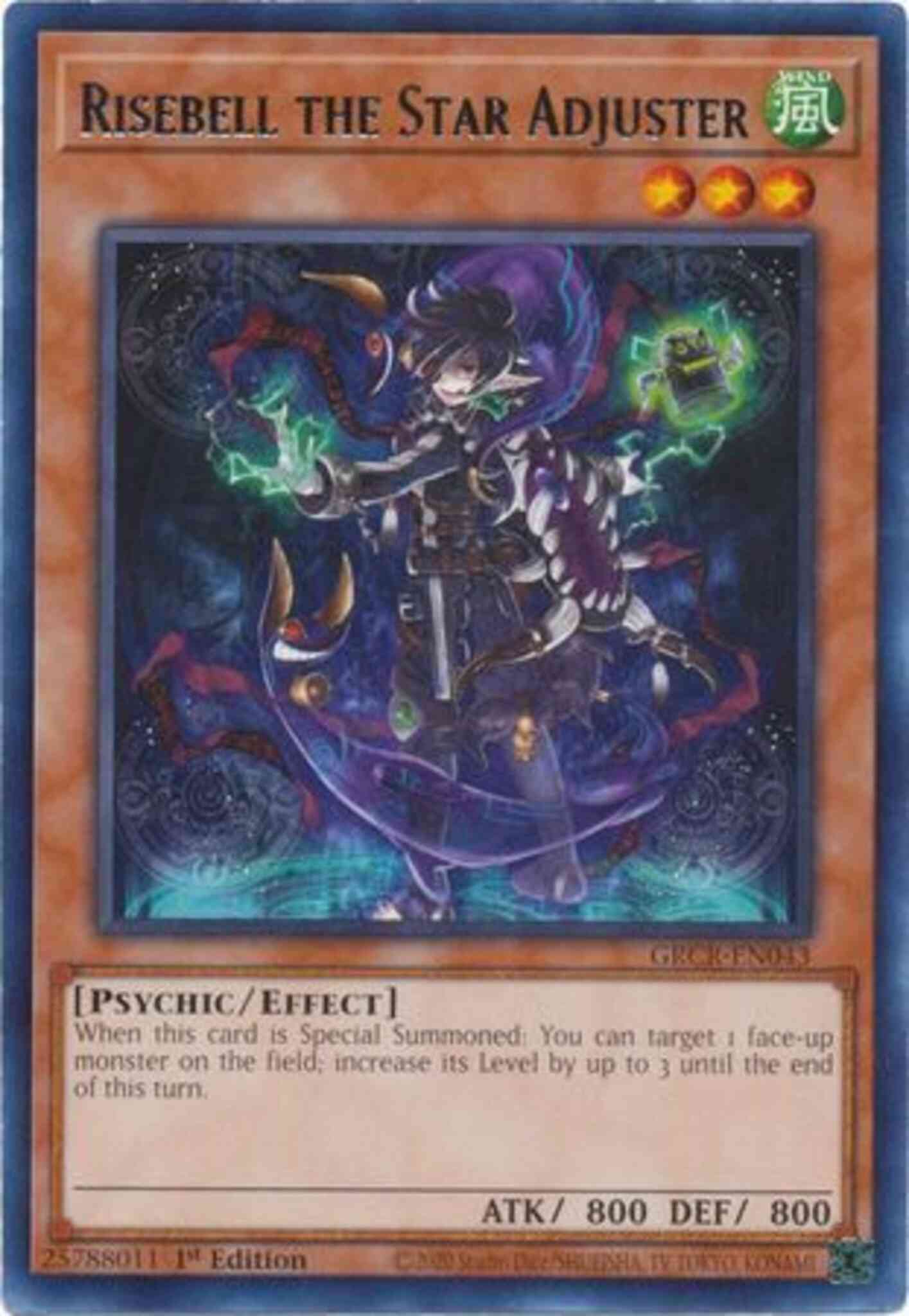 Risebell the Star Adjuster - GRCR-EN043 - Rare - 1st Edition