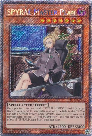 SPYRAL Master Plan - RA04-EN276 - Platinum Secret Rare - 1st Edition