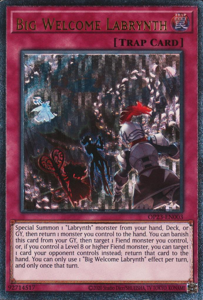 Big Welcome Labrynth - OP23-EN003 - Ultimate Rare - Unlimited