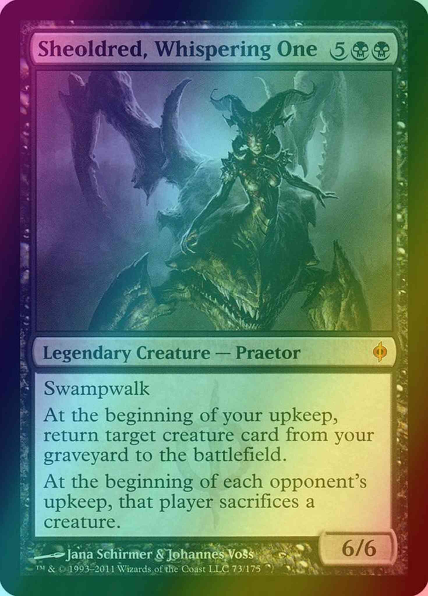 Sheoldred, Whispering One [73] [New Phyrexia] [Foil] – Face to Face Games