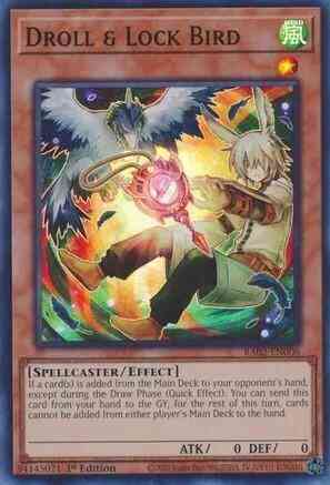 Droll & Lock Bird - Alternate Art - RA02-EN006 - Super Rare - 1st Edition