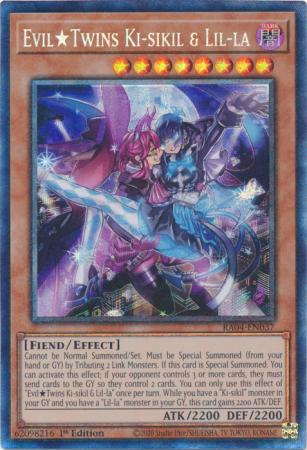Evil★Twins Ki-sikil & Lil-la - RA04-EN037 - Collector's Rare - 1st Edition