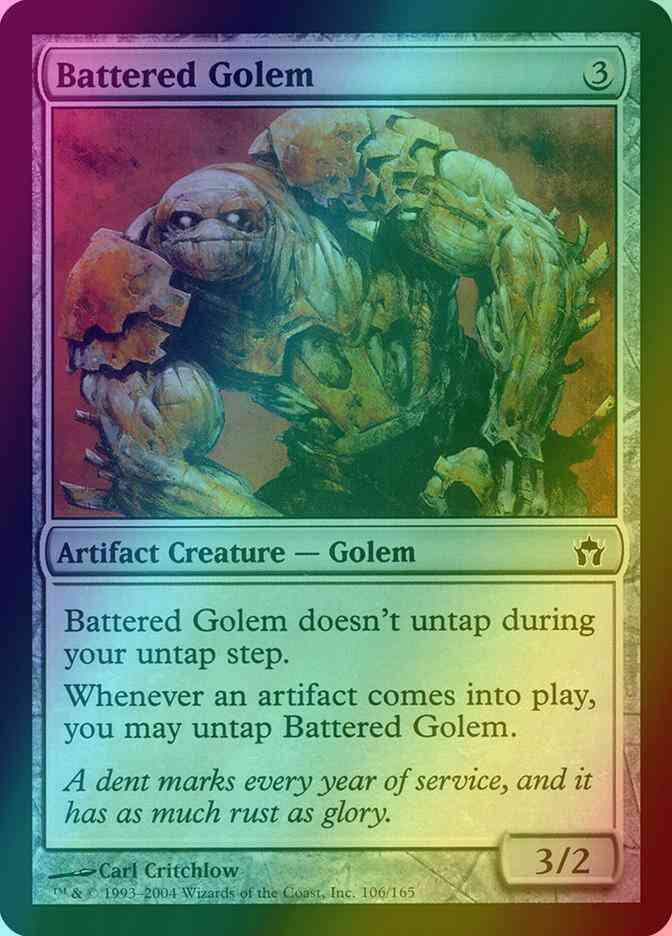 Battered Golem [106] [Fifth Dawn] [Foil] – Face to Face Games