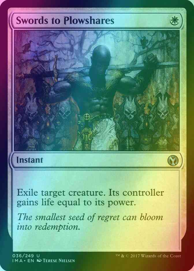 Swords to Plowshares [36] [Iconic Masters] [Foil] – Face to Face Games