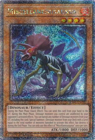 Miscellaneousaurus - RA04-EN022 - Quarter Century Secret Rare - 1st Edition