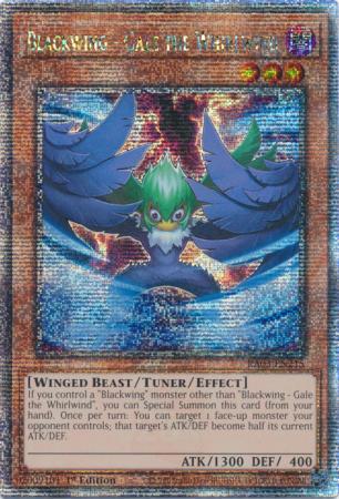 Blackwing - Gale the Whirlwind - RA03-EN215 - Quarter Century Secret Rare - 1st Edition
