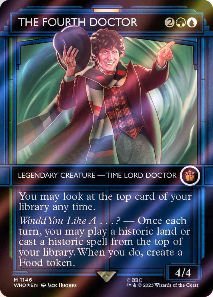 The Fourth Doctor [1146] [TARDIS Showcase] [Universes Beyond: Doctor Who]  [Surge Foil] – Face to Face Games