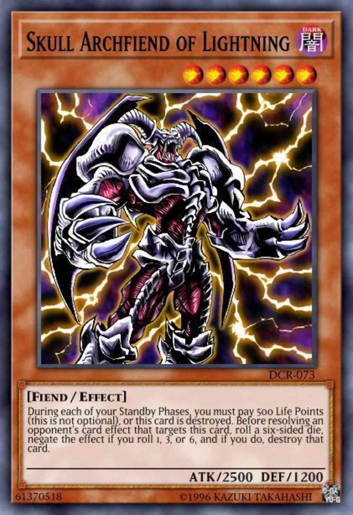 Skull Archfiend of Lightning - BP01-EN006 - Starfoil Rare - 1st Edition