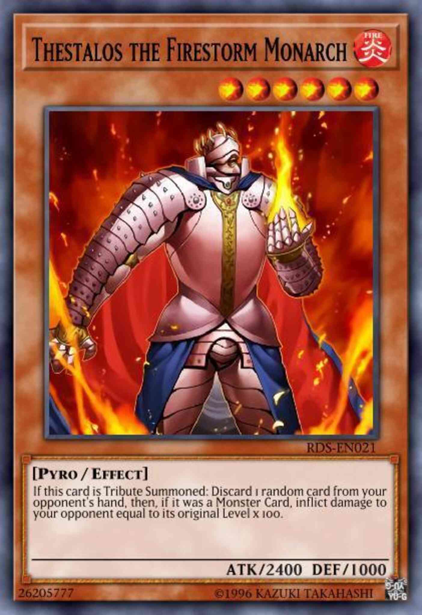 Thestalos the Firestorm Monarch - TP8-EN009 - Rare - Unlimited