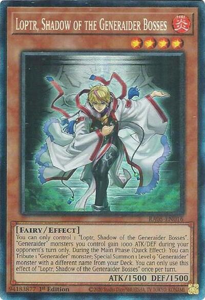 Loptr, Shadow of the Generaider Bosses - RA05-EN016 - Collector's Rare - 1st Edition