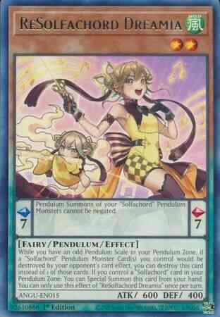ReSolfachord Dreamia - ANGU-EN015 - Rare - 1st Edition