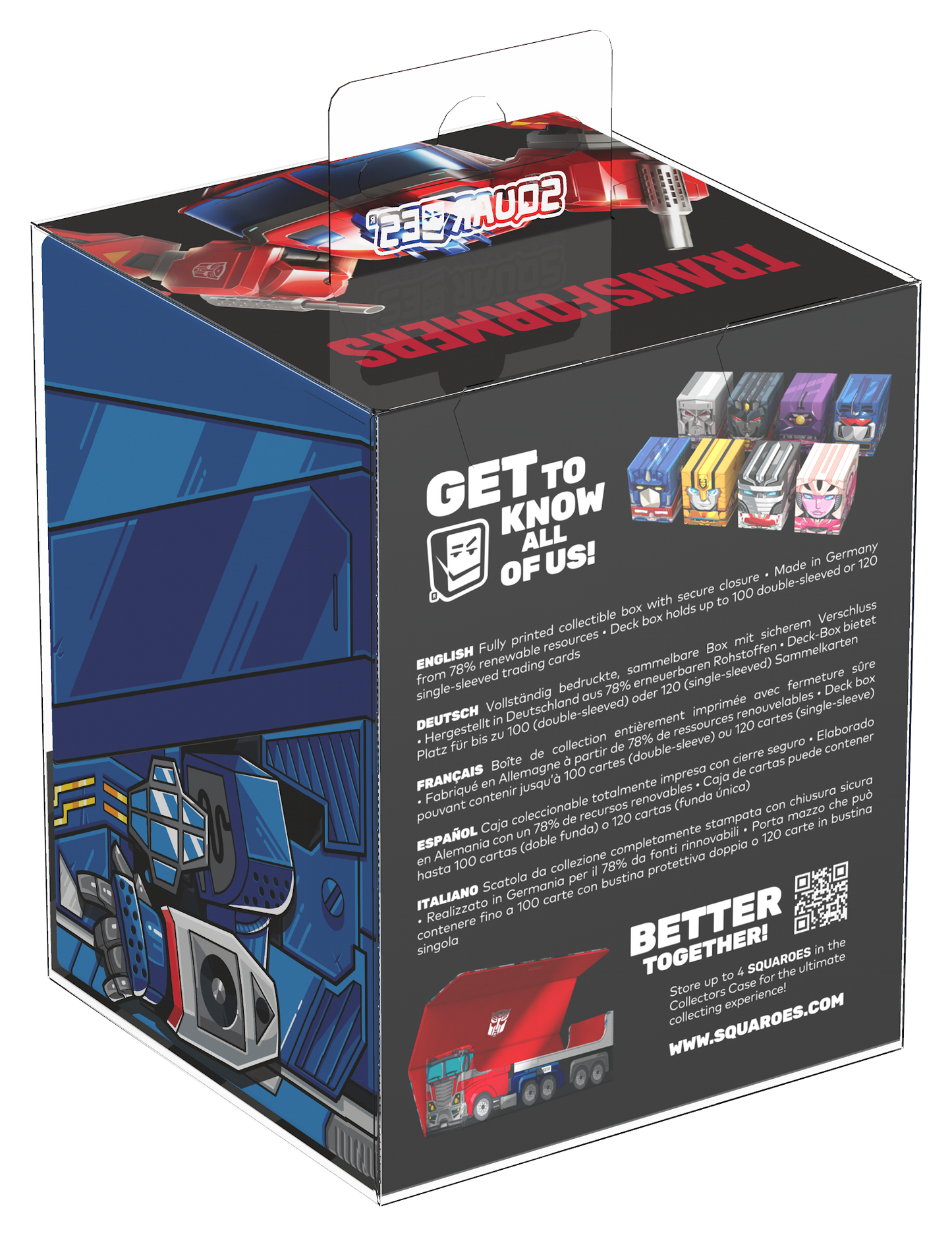 Ultimate Guard Squaroes Deck Box - 100 - Transformers - Soundwave