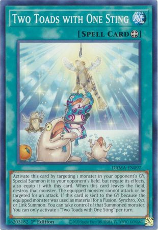 Two Toads with One Sting - DAMA-EN097 - Common - 1st Edition